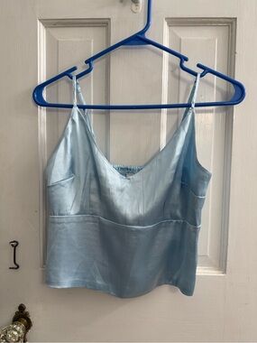 Abercrombie & Fitch Light Blue Satin Camisole